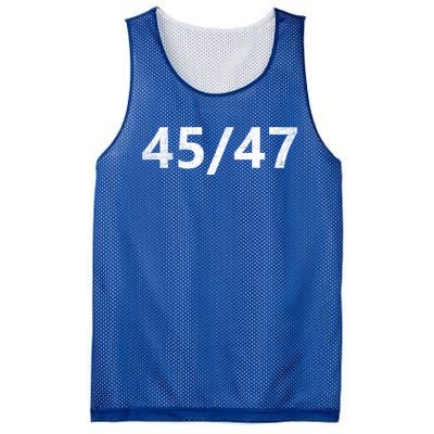 45/47 Pro Trump For President 2024 45 / 47 Republican Gift Mesh Reversible Basketball Jersey Tank