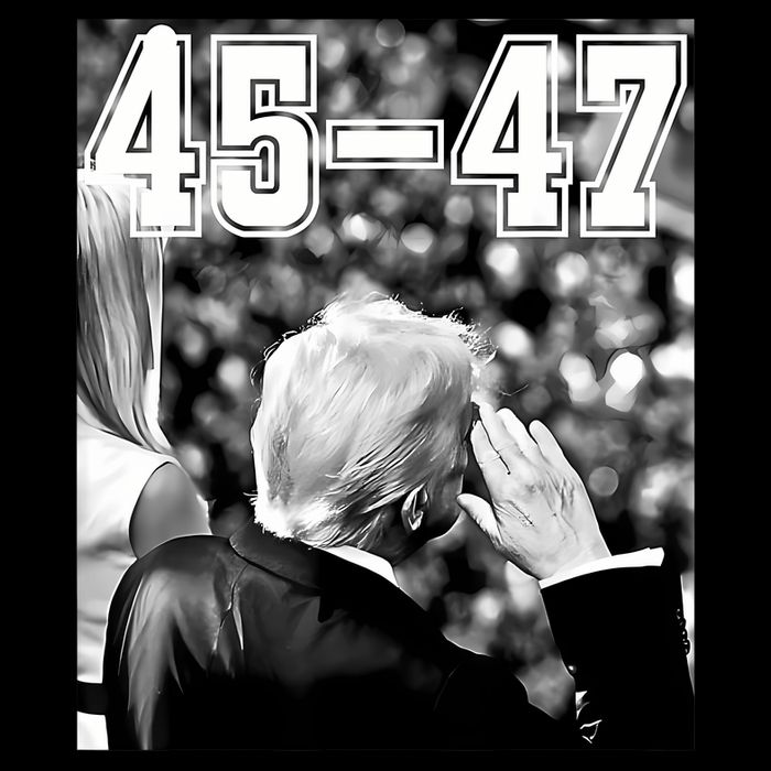 4547 President Trump Military Salutes On Final Vintage Backpack