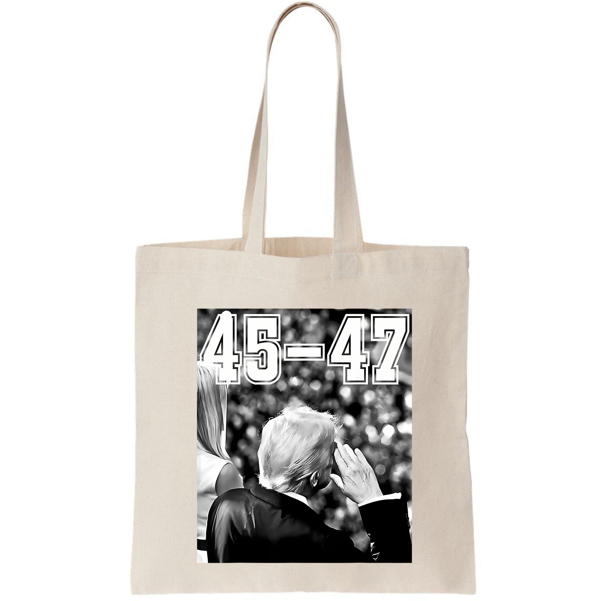 4547 President Trump Military Salutes On Final Vintage Bag