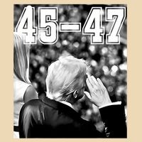 4547 President Trump Military Salutes On Final Vintage Bag
