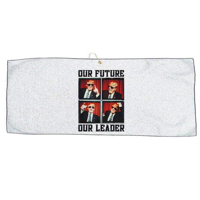 47th President Trump Second Term Our Future Our Leader Trump Large Microfiber Waffle Golf Towel