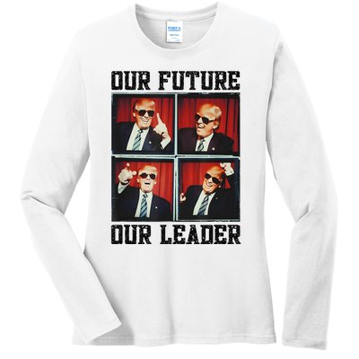 47th President Trump Second Term Our Future Our Leader Trump Ladies Long Sleeve Shirt