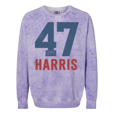 47th President Usa Harris Retro Colorblast Crewneck Sweatshirt