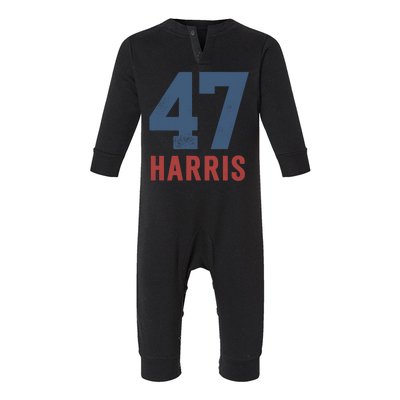 47th President Usa Harris Retro Infant Fleece One Piece