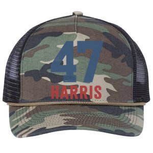 47th President Usa Harris Retro Retro Rope Trucker Hat Cap