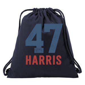 47th President Usa Harris Retro Drawstring Bag