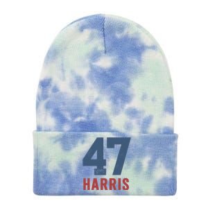 47th President Usa Harris Retro Tie Dye 12in Knit Beanie