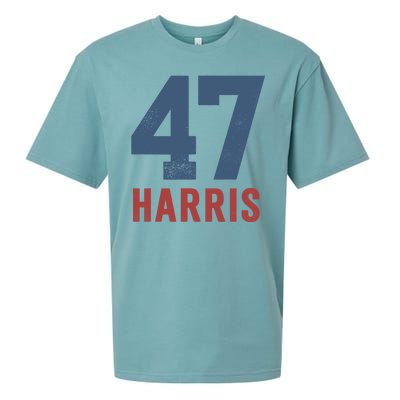 47th President Usa Harris Retro Sueded Cloud Jersey T-Shirt