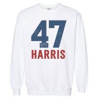 47th President Usa Harris Retro Garment-Dyed Sweatshirt