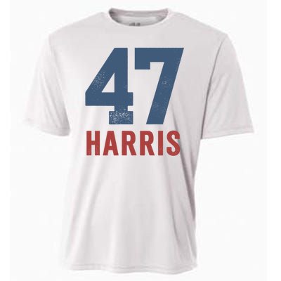 47th President Usa Harris Retro Cooling Performance Crew T-Shirt