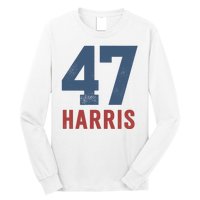 47th President Usa Harris Retro Long Sleeve Shirt