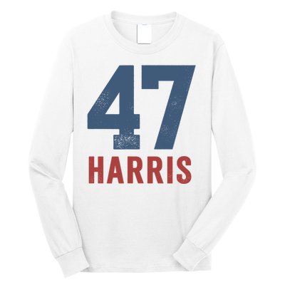 47th President Usa Harris Retro Long Sleeve Shirt