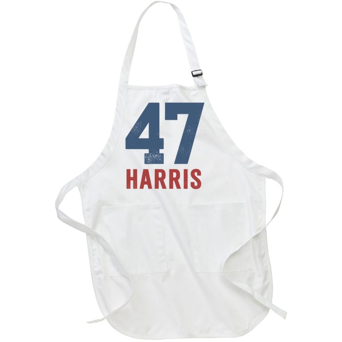 47th President Usa Harris Retro Full-Length Apron With Pockets