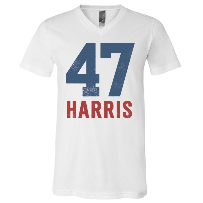 47th President Usa Harris Retro V-Neck T-Shirt