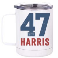 47th President Usa Harris Retro 12 oz Stainless Steel Tumbler Cup