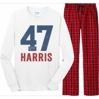 47th President Usa Harris Retro Long Sleeve Pajama Set