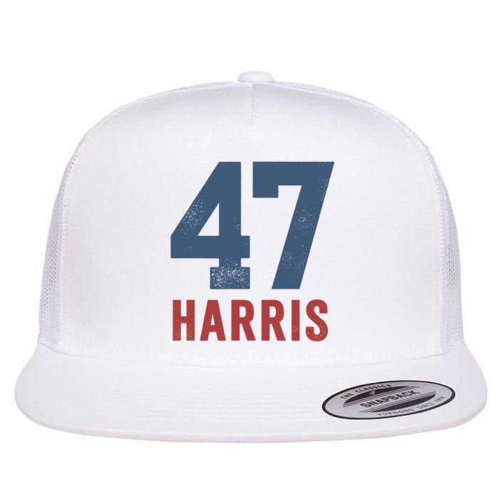 47th President Usa Harris Retro Flat Bill Trucker Hat