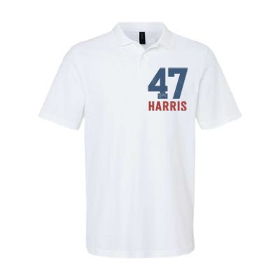 47th President Usa Harris Retro Softstyle Adult Sport Polo