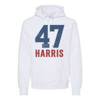 47th President Usa Harris Retro Premium Hoodie