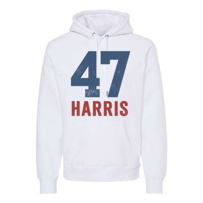 47th President Usa Harris Retro Premium Hoodie