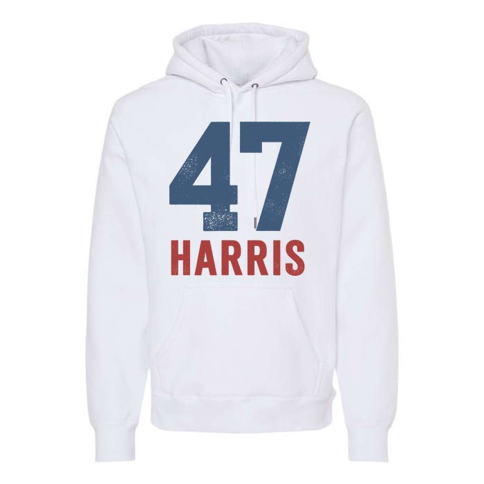 47th President Usa Harris Retro Premium Hoodie