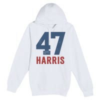 47th President Usa Harris Retro Premium Pullover Hoodie