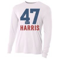 47th President Usa Harris Retro Cooling Performance Long Sleeve Crew