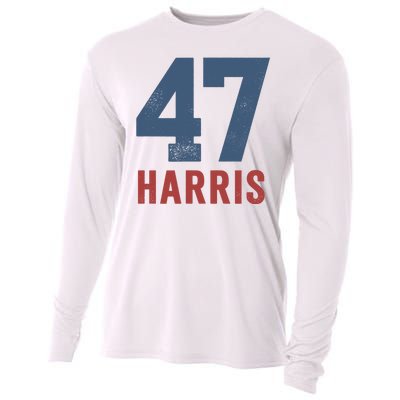 47th President Usa Harris Retro Cooling Performance Long Sleeve Crew