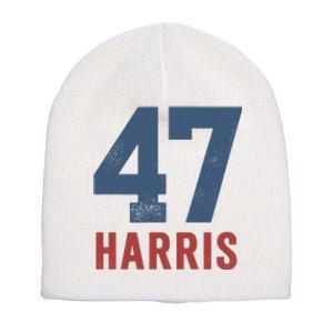 47th President Usa Harris Retro Short Acrylic Beanie