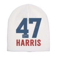 47th President Usa Harris Retro Short Acrylic Beanie