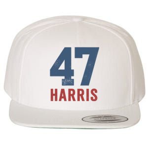 47th President Usa Harris Retro Wool Snapback Cap