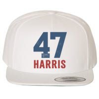 47th President Usa Harris Retro Wool Snapback Cap