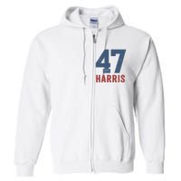 47th President Usa Harris Retro Full Zip Hoodie