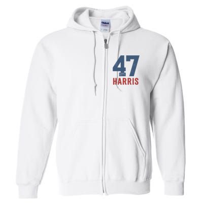 47th President Usa Harris Retro Full Zip Hoodie