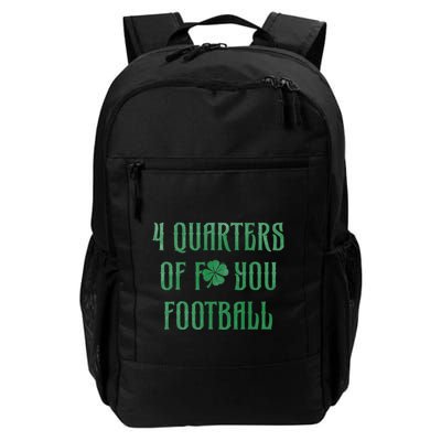 4 Quarters Of F You Football Clover Backpack