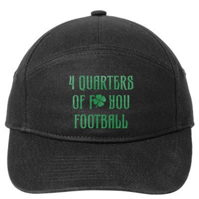4 Quarters Of F You Football Clover 7-Panel Snapback Hat