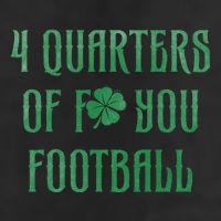 4 Quarters Of F You Football Clover Adult Drive Performance Visor