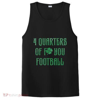 4 Quarters Of F You Football Clover PosiCharge Competitor Tank