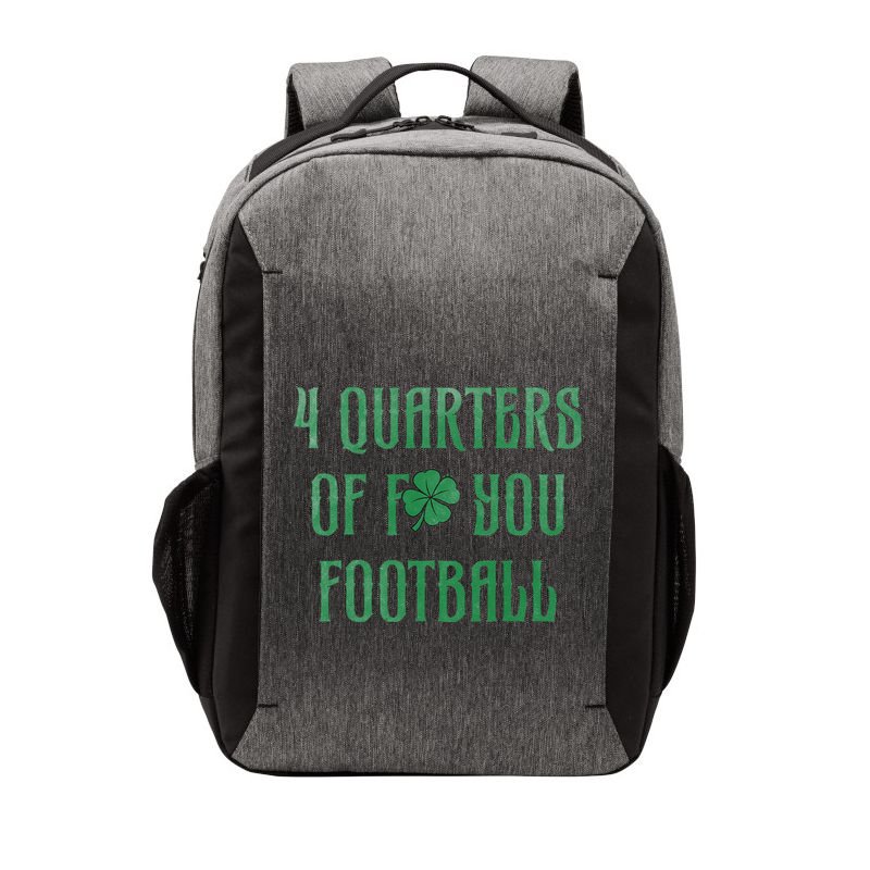 4 Quarters Of F You Football Clover Vector Backpack