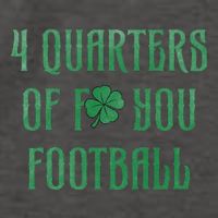 4 Quarters Of F You Football Clover Vector Backpack