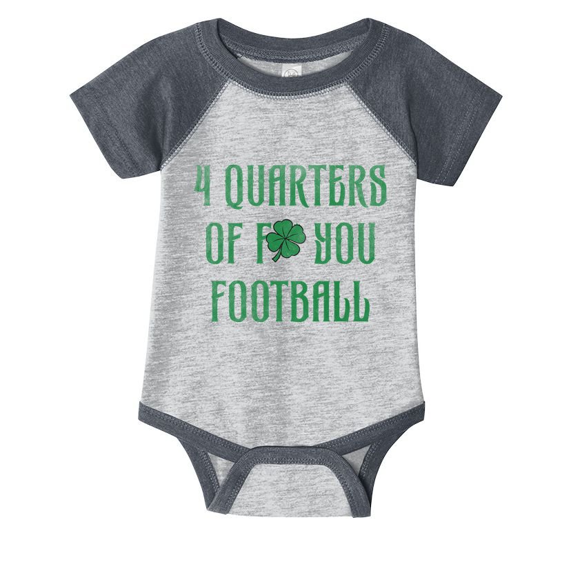 4 Quarters Of F You Football Clover Infant Baby Jersey Bodysuit