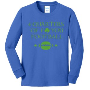 4 Quarters Of F You Football Clover Kids Long Sleeve Shirt