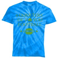 4 Quarters Of F You Football Clover Kids Tie-Dye T-Shirt