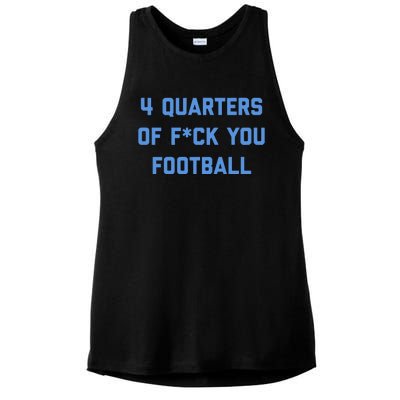 4 Quarters Of F You Football Ladies PosiCharge Tri-Blend Wicking Tank