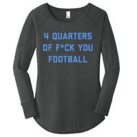 4 Quarters Of F You Football Women's Perfect Tri Tunic Long Sleeve Shirt