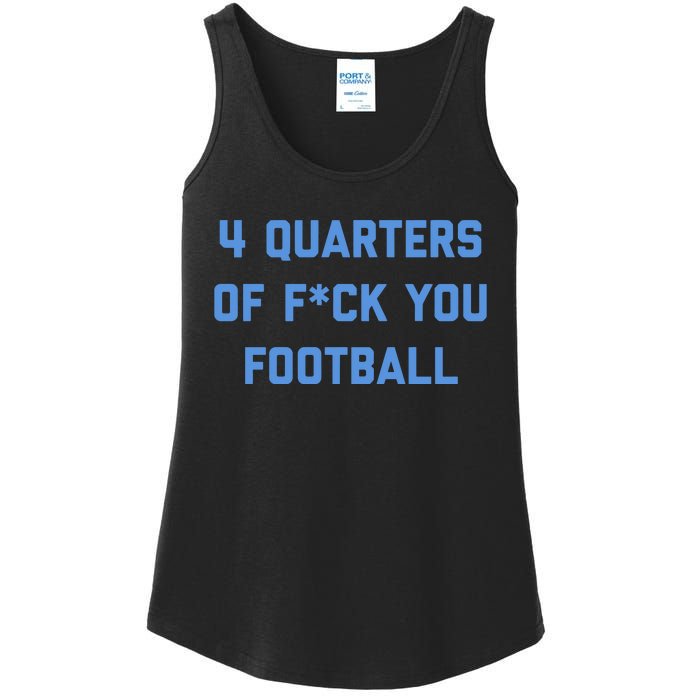 4 Quarters Of F You Football Ladies Essential Tank