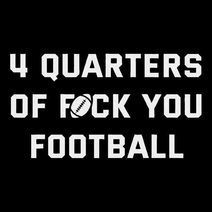 4 Quarters Of F You Football 7-Panel Snapback Hat