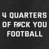 4 Quarters Of F You Football Adult Drive Performance Visor