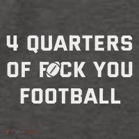 4 Quarters Of F You Football Vector Backpack