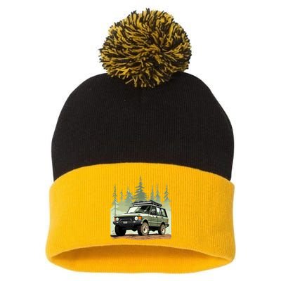 4x4 Rover Pom Pom 12in Knit Beanie